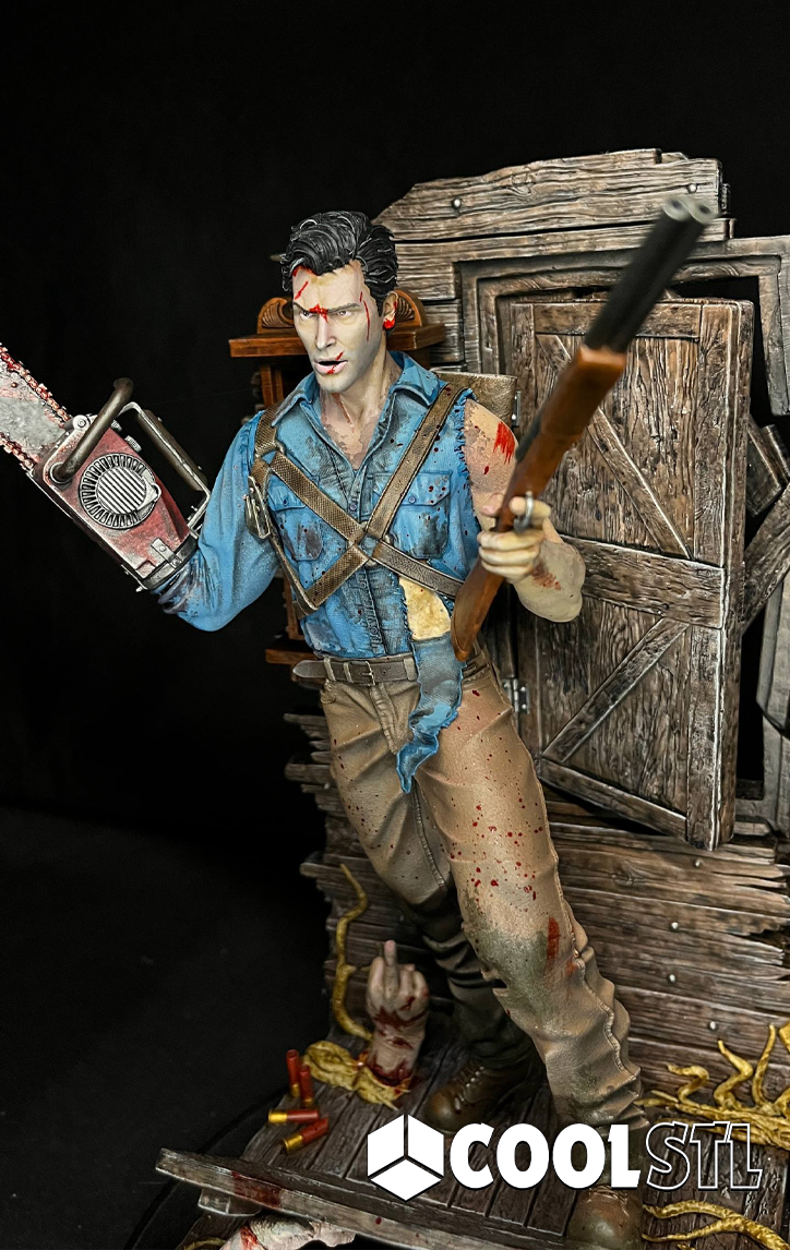 Ash Williams Evil Dead 2 STL File- 3D Printable