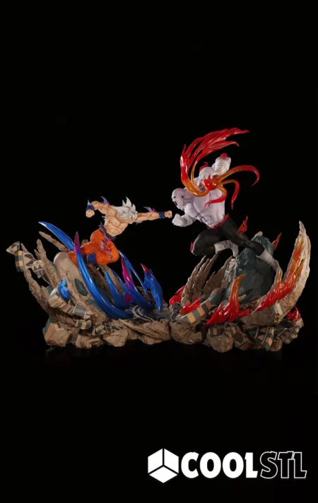 Dragonball Super Goku Fight Jiren STL File- 3D Printable (Digital Download)