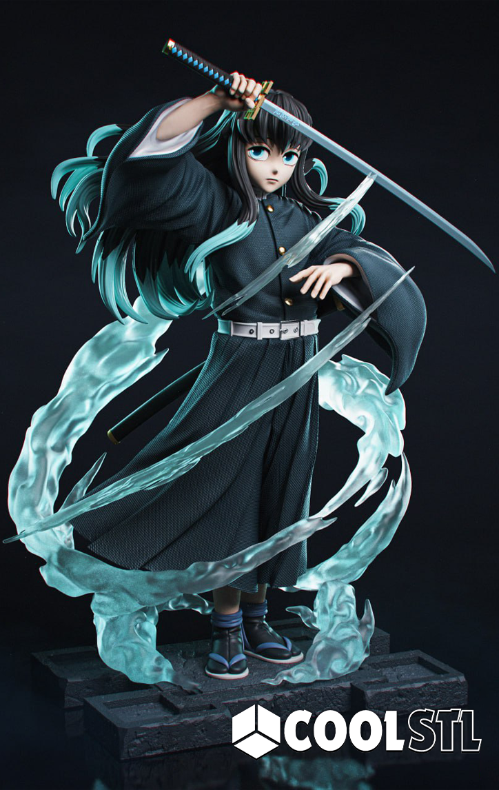 Muichiro Tokito 220mm STL File- 3D Printable (Digital Download)