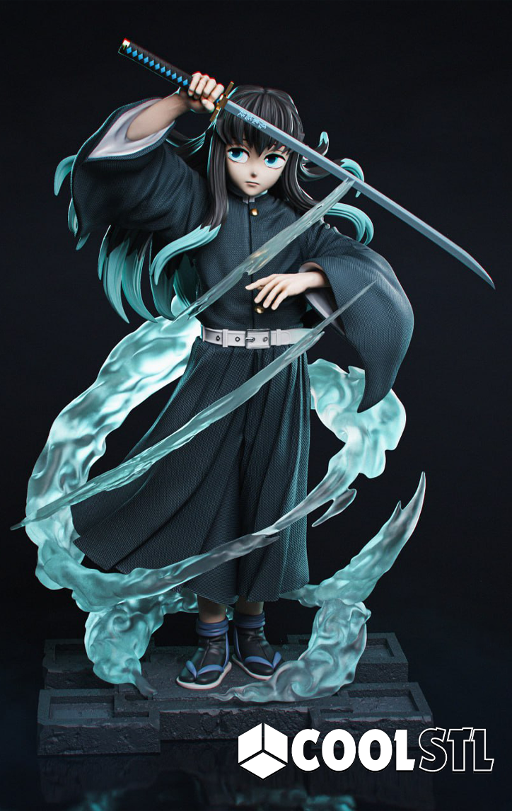 Muichiro Tokito 220mm STL File- 3D Printable (Digital Download)