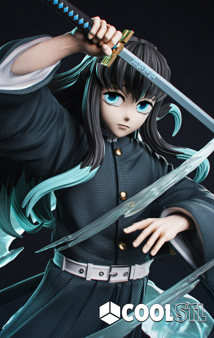 Muichiro Tokito 220mm STL File- 3D Printable (Digital Download)