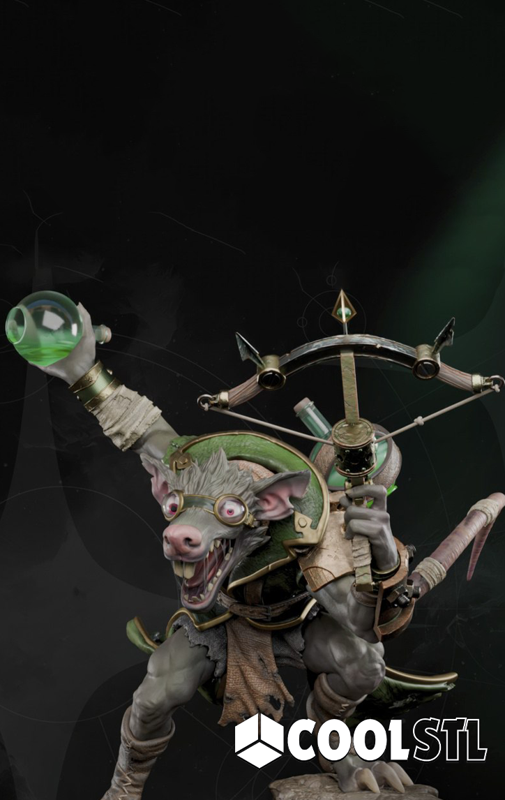 Twitch LOL The Plague Rat STL File- 3D Printable