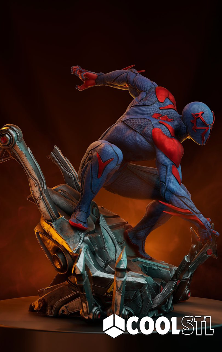 Spiderman 2099 STL File- 3D Printable (Digital Download)