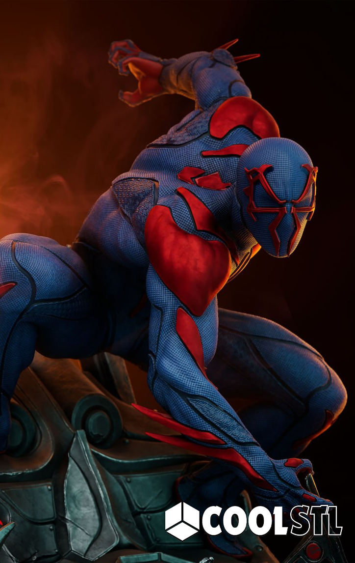 Spiderman 2099 STL File- 3D Printable (Digital Download)