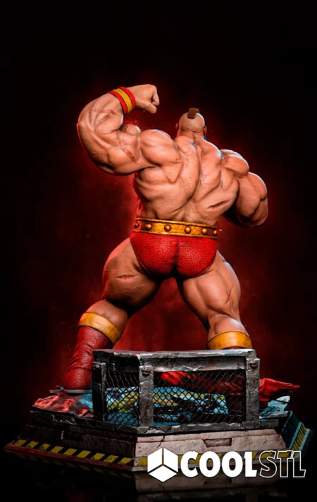 Zangief Action Pose STL File- 3D Printable (Digital Download)