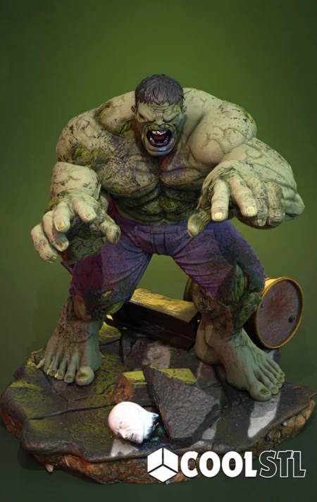 Zombie Hulk STL File- 3D Printable (Digital Download)