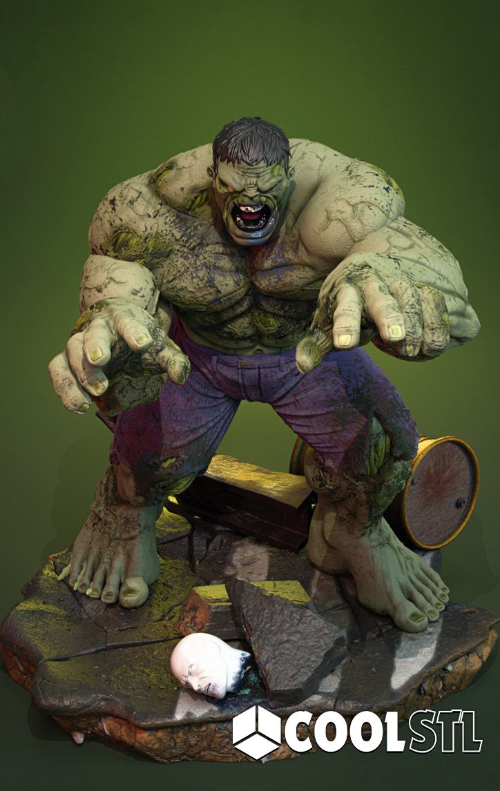 Zombie Hulk STL File- 3D Printable (Digital Download)