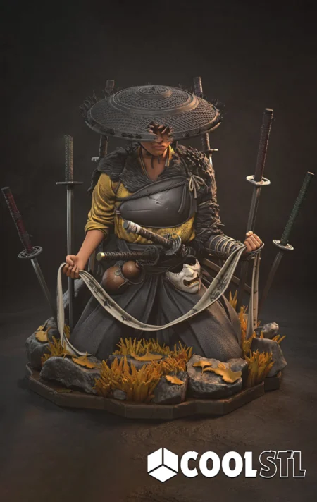 Atsu Ghost of Yotei STL File- 3D Printable (Digital Download)