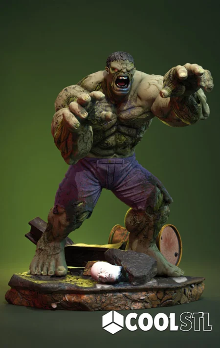 Zombie Hulk STL File- 3D Printable (Digital Download)