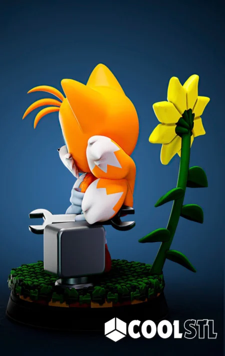 Tails Sonic Classic STL File- 3D Printable (Digital Download)