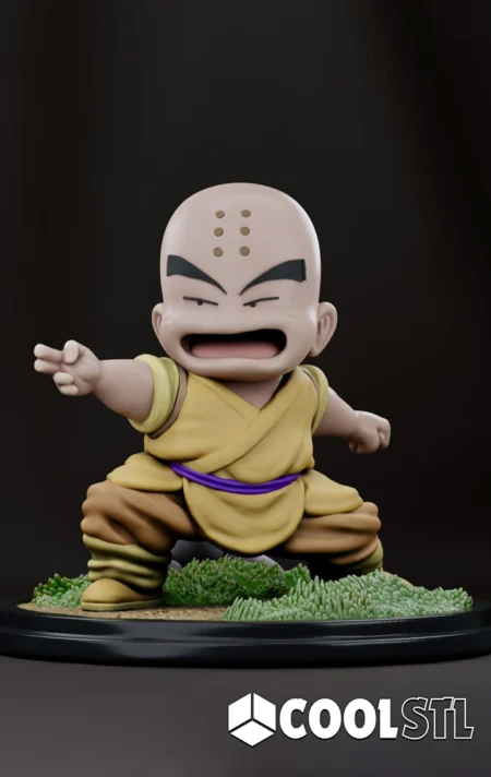 Krillin STL File- 3D Printable (Digital Download)