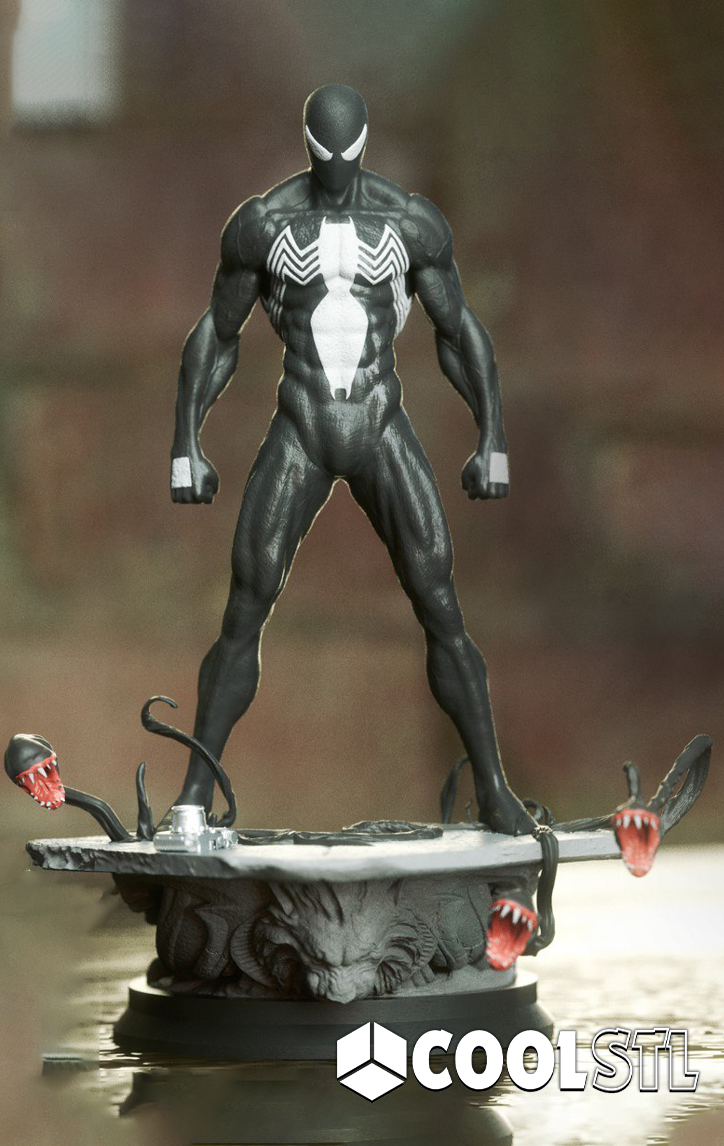 Symbiote STL File- 3D Printable (Digital Download)
