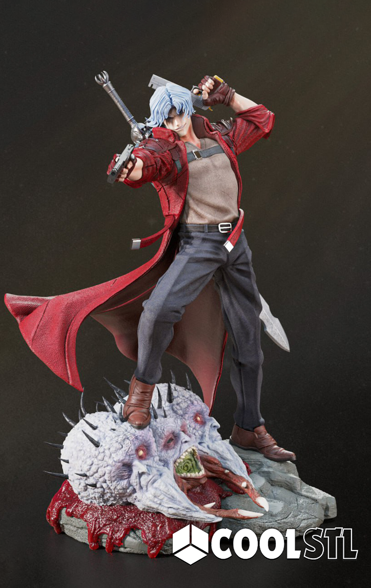 Dante Devil May Cry STL File- 3D Printable (Digital Download)