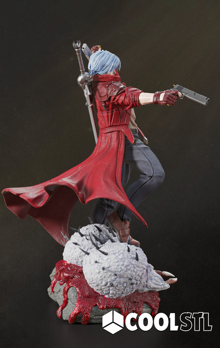 Dante Devil May Cry STL File- 3D Printable (Digital Download)