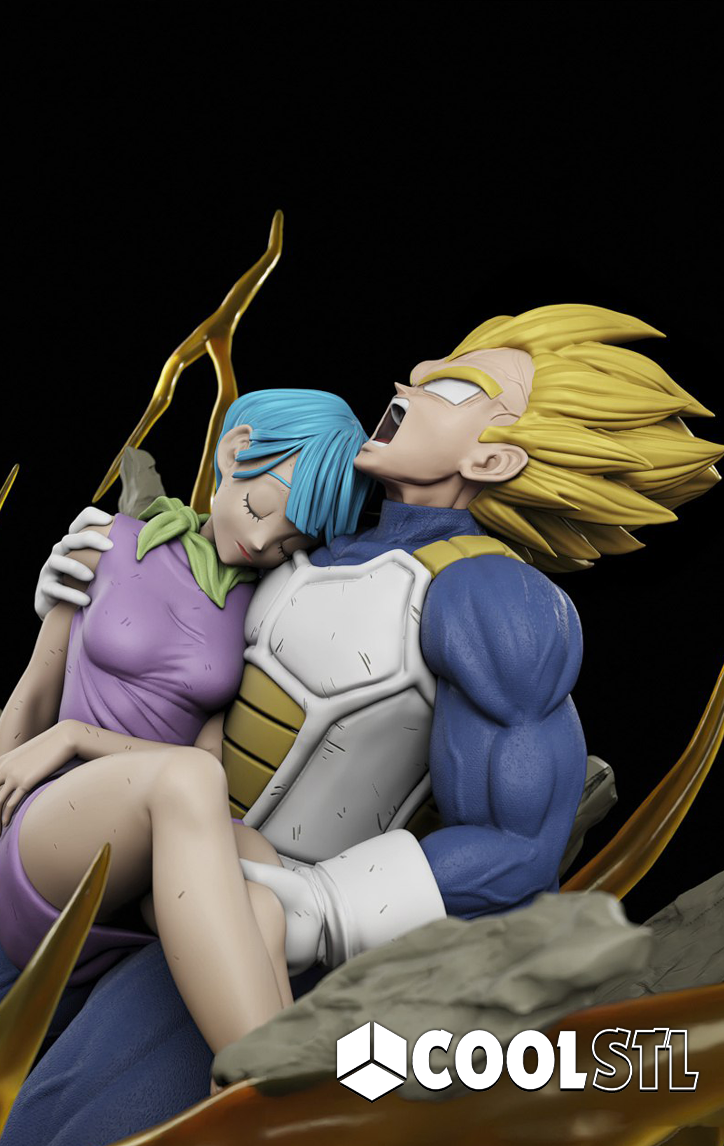 Vegeta and Bulma Death STL File- 3D Printable (Digital Download)