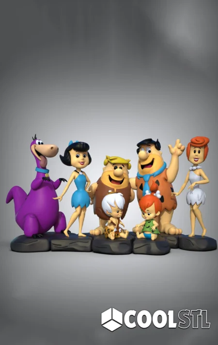 The Flintstones STL File- 3D Printable (Digital Download)