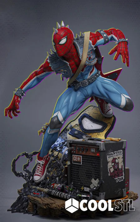 Spider Man Action Pose STL File- 3D Printable (Digital Download)