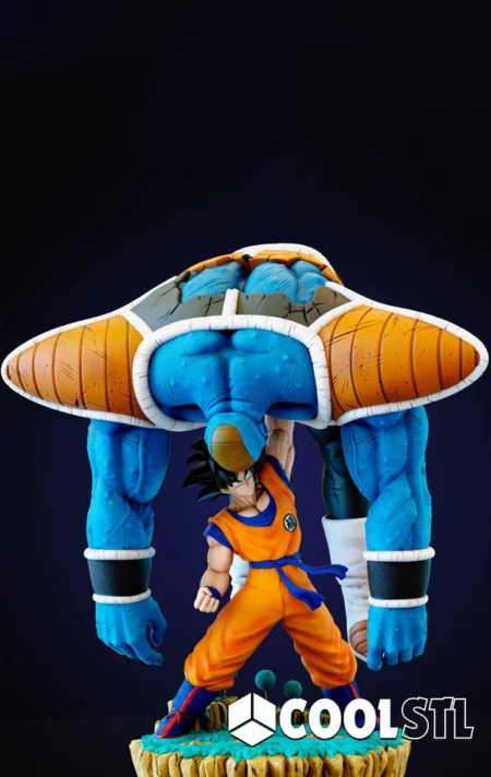 burter vs goku STL File- 3D Printable (Digital Download)