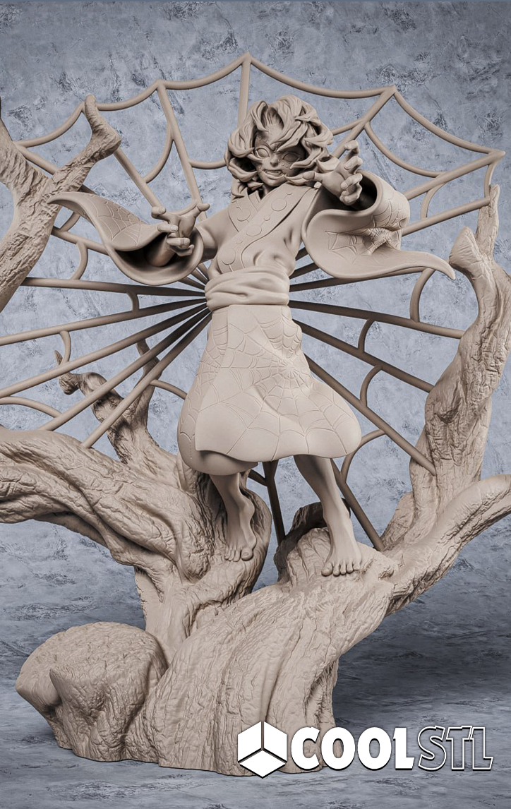 Demon Slayer Rui Girl STL File- 3D Printable (Digital Download)
