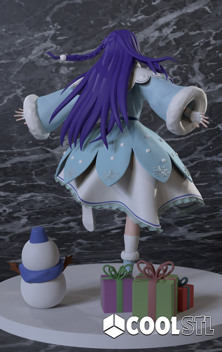 Christmas Ai Hoshino STL File- 3D Printable (Digital Download)