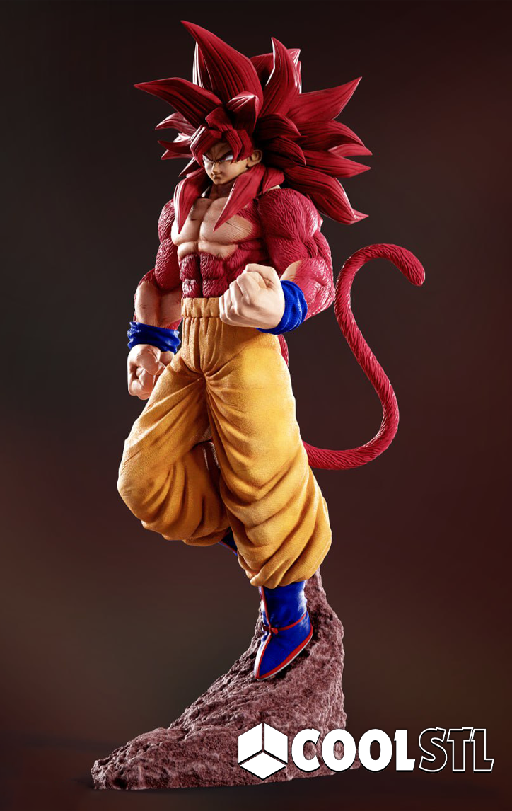 Goku SSJ4 STL File- 3D Printable (Digital Download)