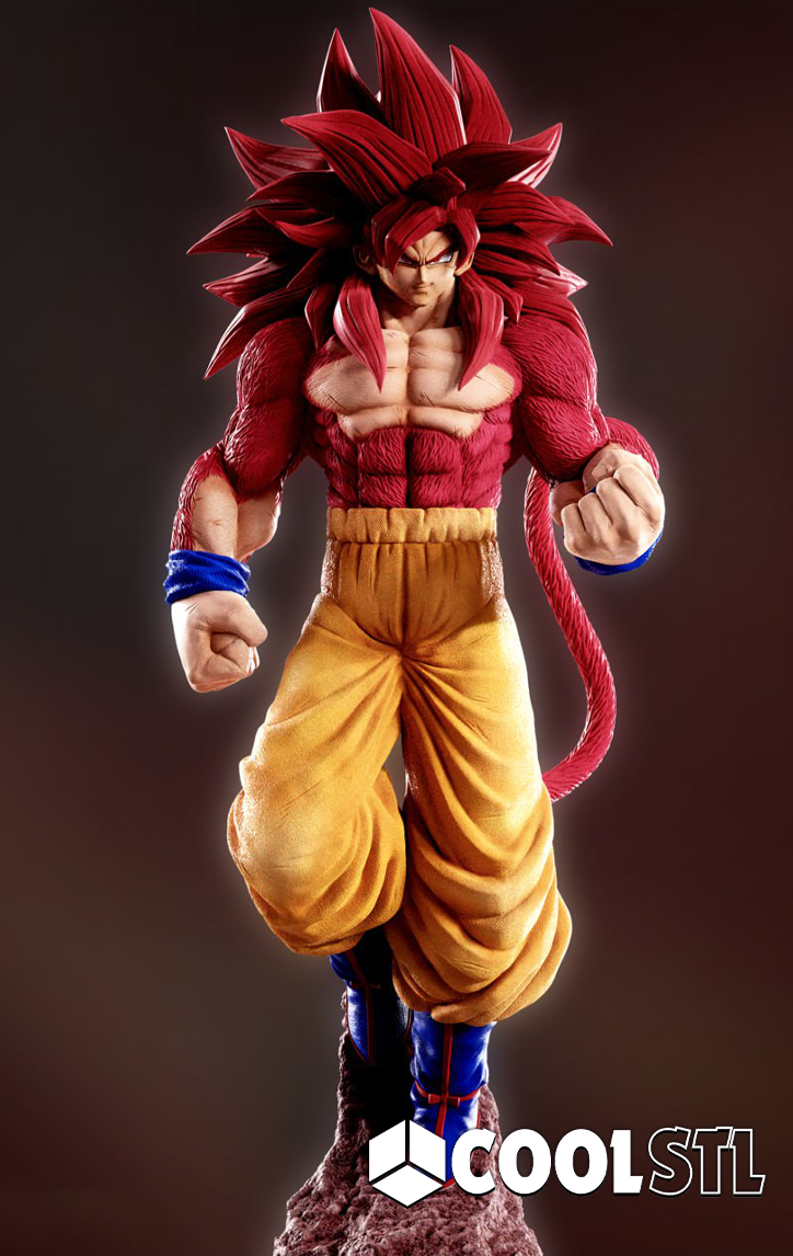 Goku SSJ4 STL File- 3D Printable (Digital Download)