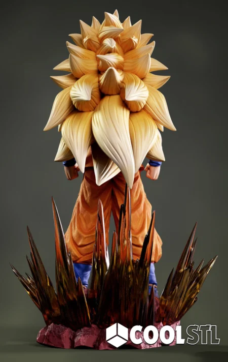 Goku SSJ3 STL File- 3D Printable (Digital Download)