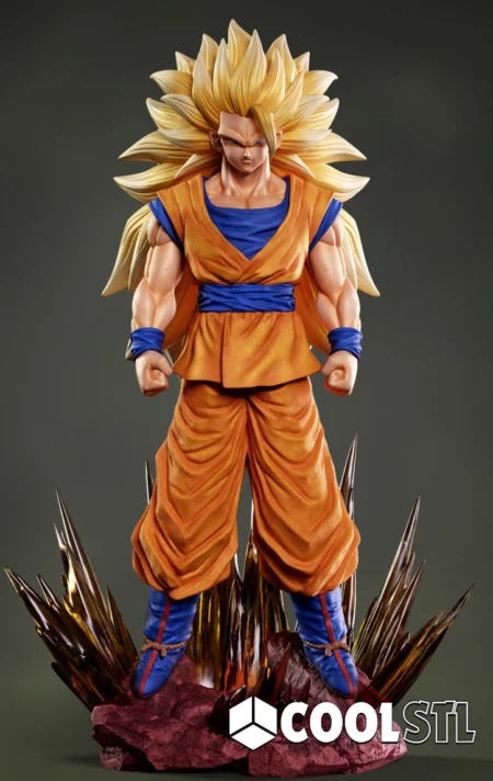 Goku SSJ3 STL File- 3D Printable (Digital Download)