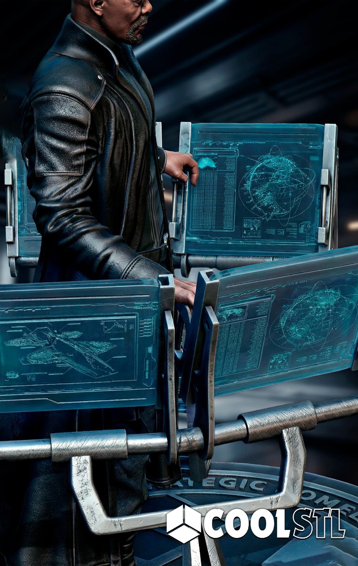 Nick Fury STL File- 3D Printable (Digital Download)